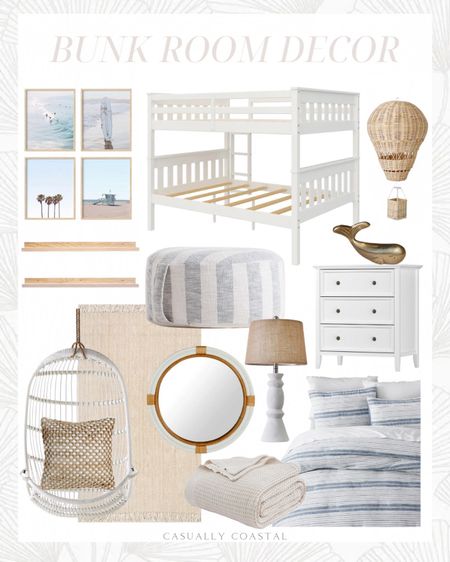 Have a bunk room at your beach house? Sharing a round-up of some of my favorite decor!
-
Coastal home decor, coastal bunk room, beach house bedroom, beach house dr it, coastal bedroom, coastal interiors, beach home decor, coastal style, ceramic table lamp, bedside lamp, coastal lamp, Amazon lamps, white lamps, rattan hot air balloon wall decor, floating shelves natural wood, beach wall art prints, printable artwork, affordable artwork, coastal wall art, jute area rug, bedroom rugs, 6x9 area rug, white nightstand, coastal nightstand, blue striped kids floor cushion, kids room, kids bedroom, hanging rattan chair, solid wood full over full bunk bed, white bunk beds, 100% cotton blanket, waffle weave blanket, coastal bedding, striped comforter, boho decorative woven pillow, antiqued brass whale paper weight, nautical rattan wall mirror, Serena & Lily look for less, designer look for less, sunwashed striped quilt, Amazon pillows, pottery barn quilts, pouf, Amazon rugs, 8x10 rugs, 9x12 rugs 



#LTKHome #LTKFindsUnder100