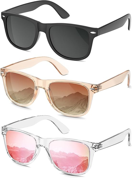 Polarized Sunglasses for Women Trendy Classic Retro Designer Sunglasses Men Vintage Fashion UV400... | Amazon (US)