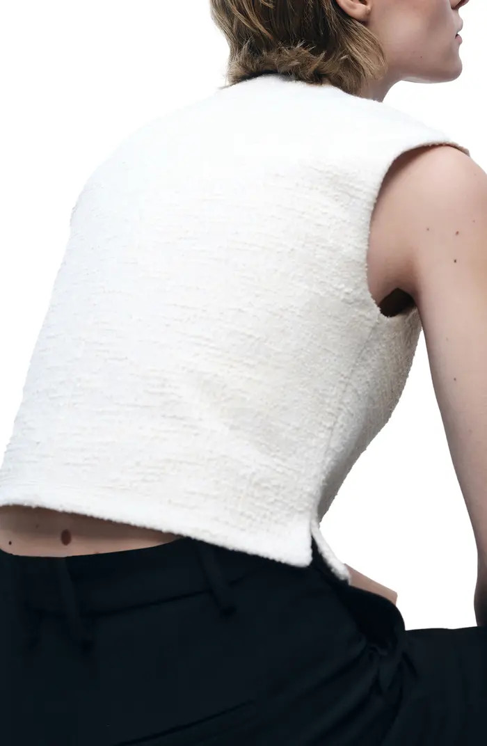 MANGO Tweed Vest | Nordstrom | Nordstrom