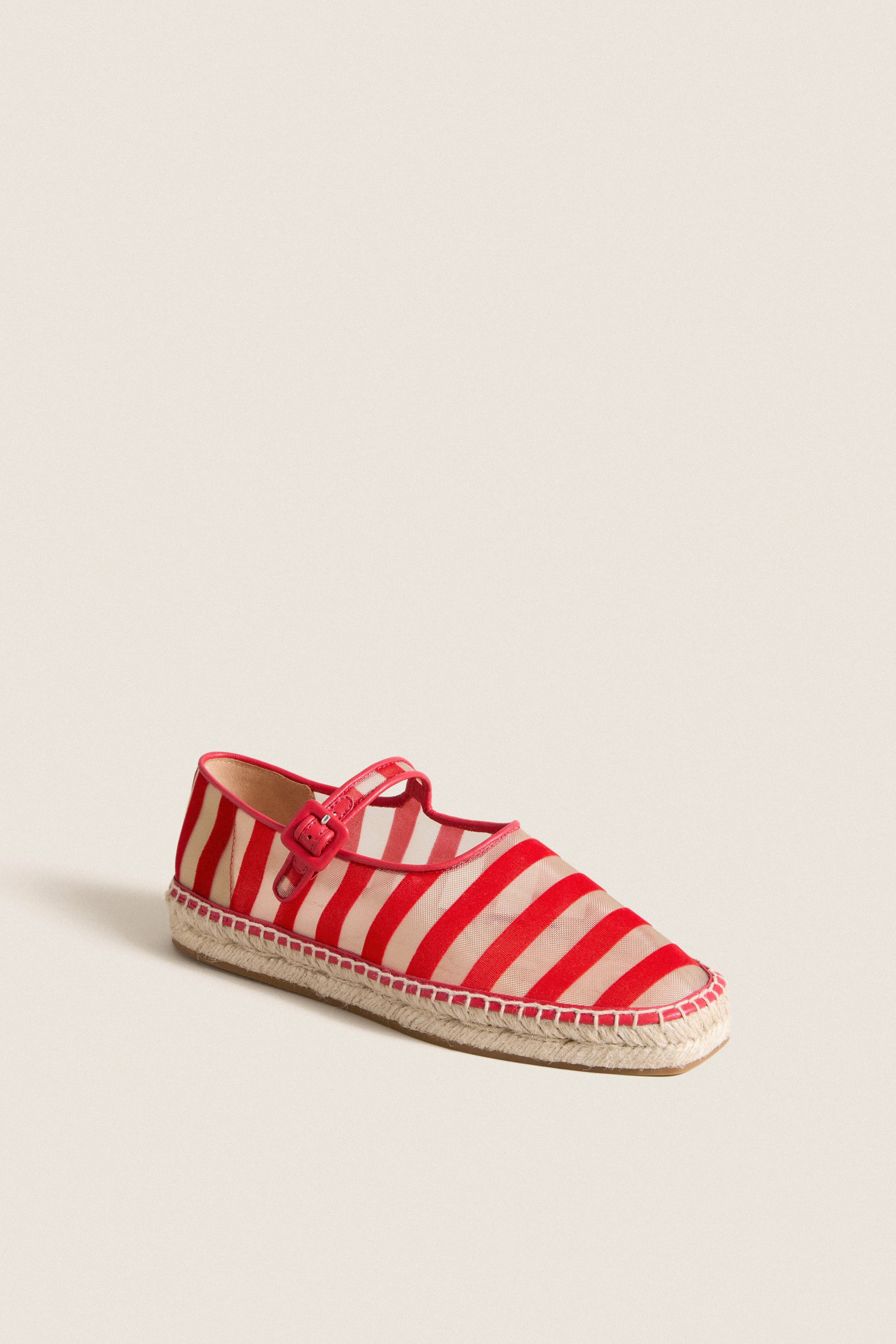 Red Caramel Rugby Stripe Clover Flats | Tuckernuck (US)