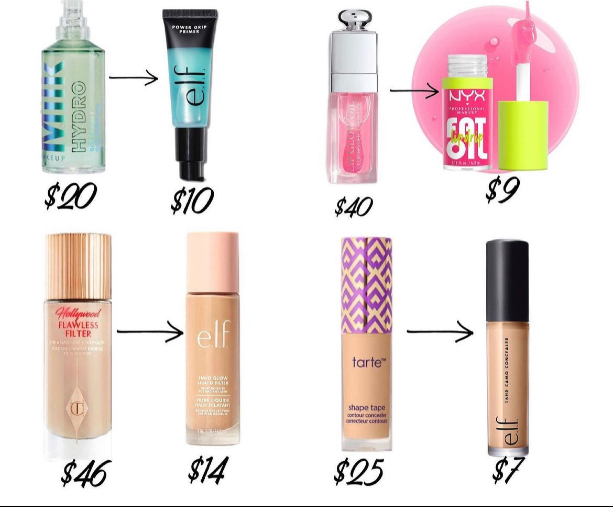 POPULAR BEAUTY DUPES💋 You can get ALL the dupes for $40! Which ones would you choose??!
#makeupdupes #beautyfaves #makeupaddict

#LTKbeauty #LTKunder50 #LTKsalealert