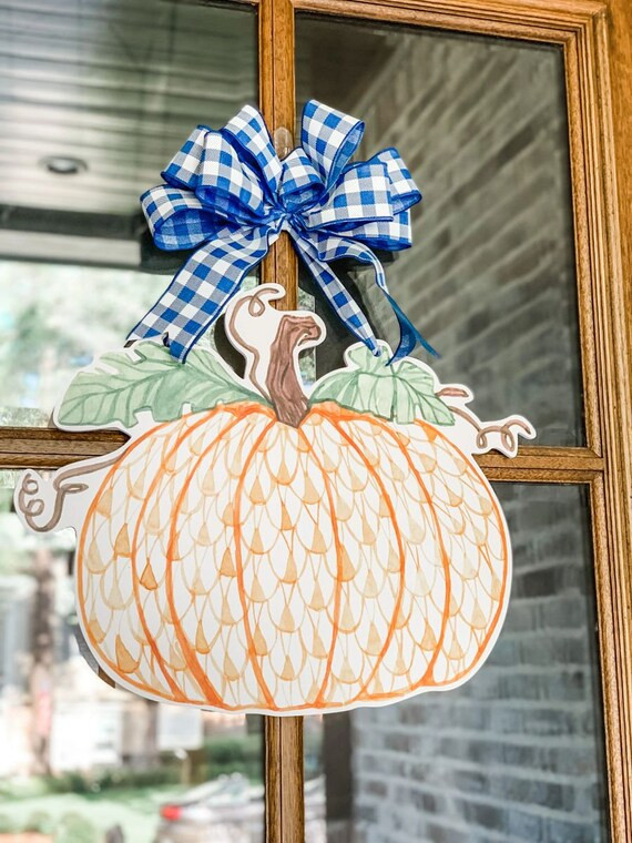 Sandra Jean Orange and White Pumpkin | Etsy (US)