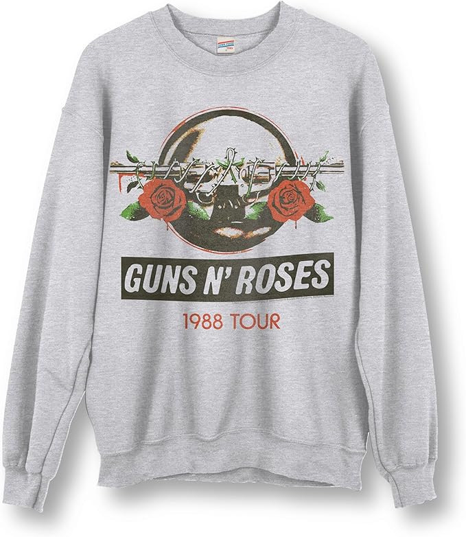 Junk Food Unisex Guns N' Roses 1988 Tour Sweatshirt, L | Amazon (US)