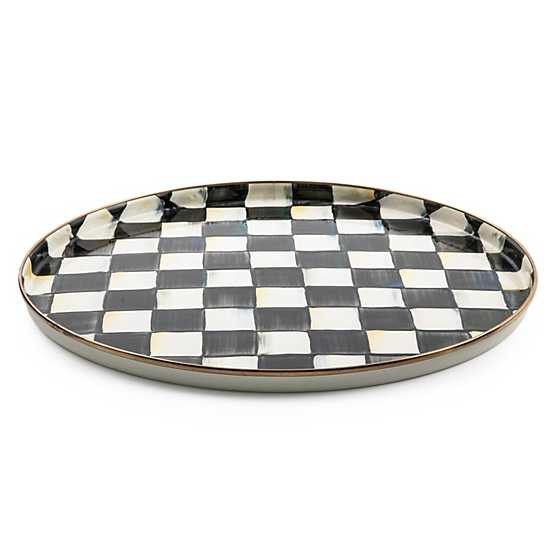 Courtly Check Round Tray | MacKenzie-Childs