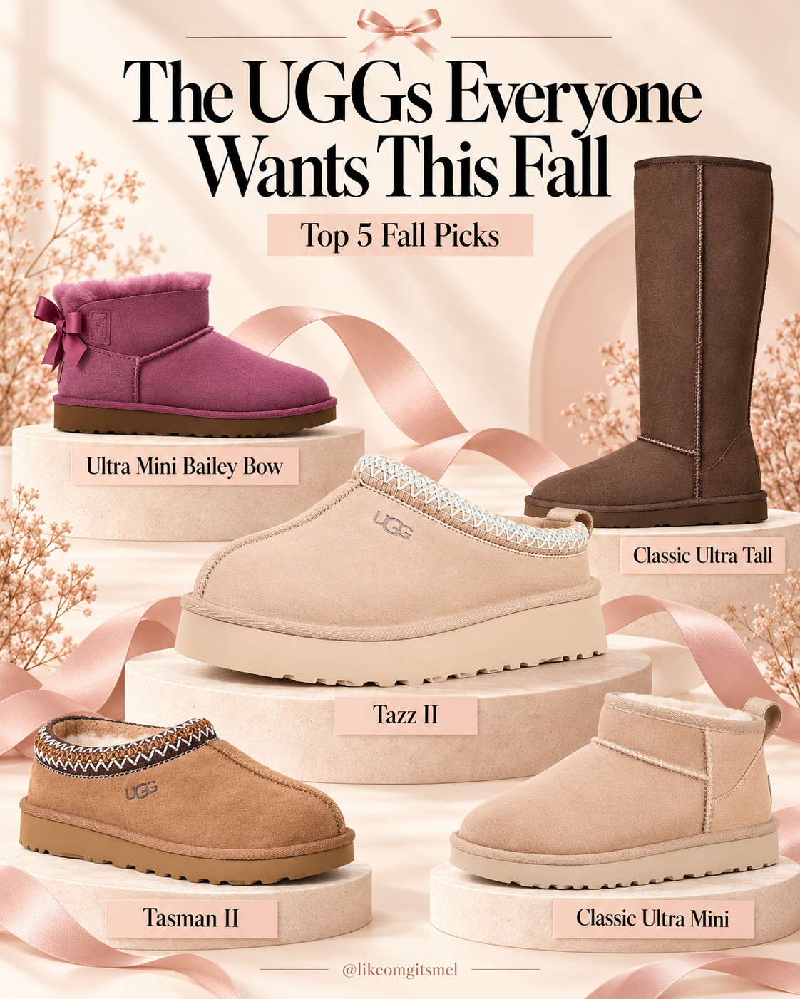 UGG season is officially back and these are the pairs I’d have on my fall wishlist. 🤎🍂 

From cozy mini boots to platform slippers and tall classics, these UGG fall favorites are made for leggings, denim, oversized sweaters, airport outfits + all the cozy everyday looks.

Top 5 UGG Picks for Fall:
- 🎀 UGG Ultra Mini Bailey Bow — the cutest feminine twist on the classic mini boot
- 🤎 UGG Classic Ultra Tall — cozy statement boot made for colder fall + winter days
- ✨ UGG Tazz II — platform slipper style for easy, elevated casual outfits
- 🍂 UGG Tasman II — the iconic slip-on that works with everything from sweats to jeans
- 🤍 UGG Classic Ultra Mini — effortless everyday boot that’s so easy to style on repeat

These are exactly the kind of cozy fall shoes that become wardrobe staples year after year—and such good options to start watching ahead of holiday shopping, too. ✨

📌 Save this for UGG outfit ideas, fall shoes + cozy fall fashion favorites.

Everything is Linked! ↓

#LTKActive #LTKSaleAlert #LTKTravel