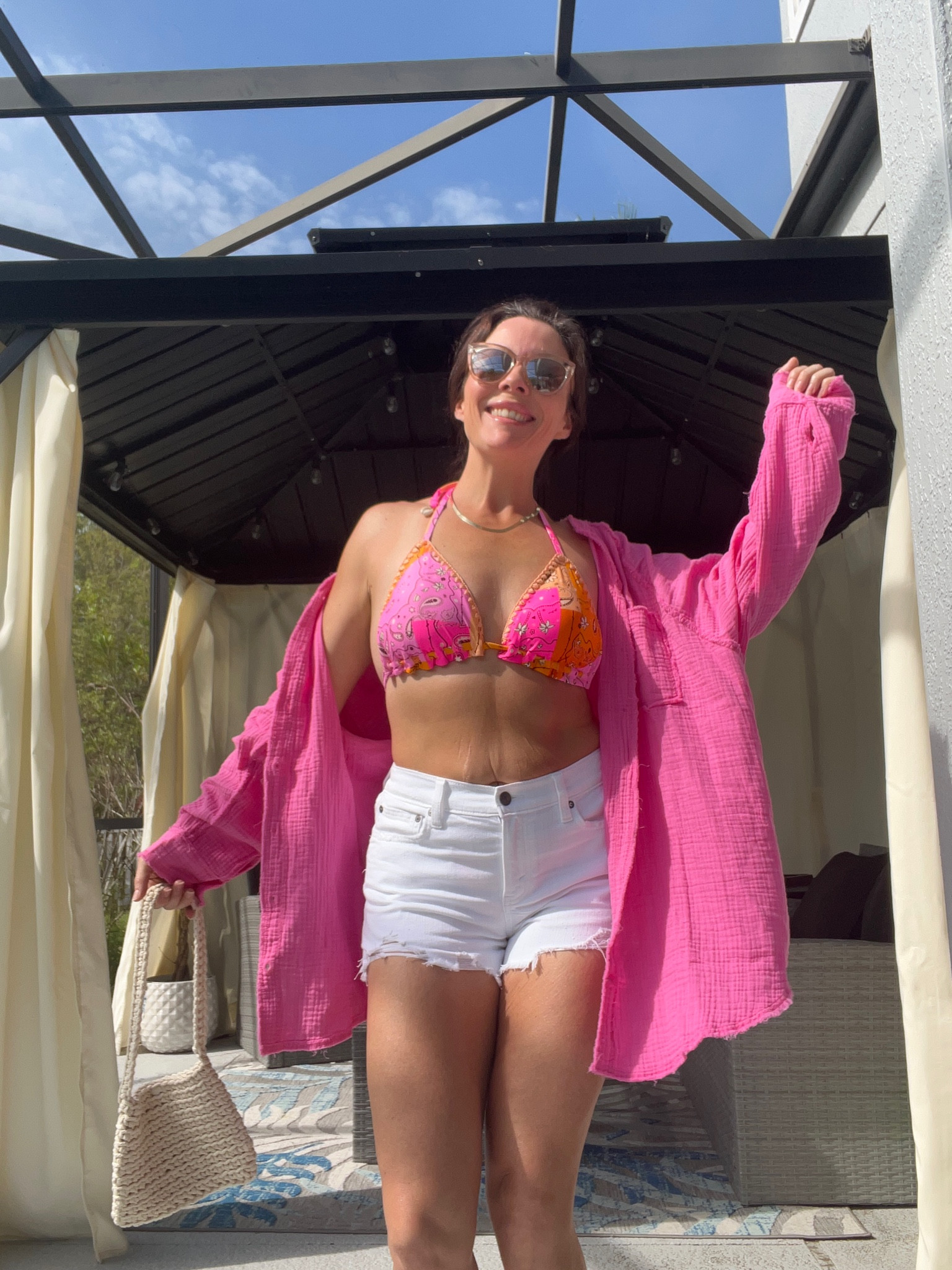 THE SWIMSUIT OF THE SEASON! And 30% off RIGHT NOW! 
These shorts are the perfect beach jean. They have a stretch in the waistline so they are very flattering. And the oversized gauze shirt is the perfect cover up. 

Vaca vibes all day!

#LTKswim #LTKsalealert #LTKtravel