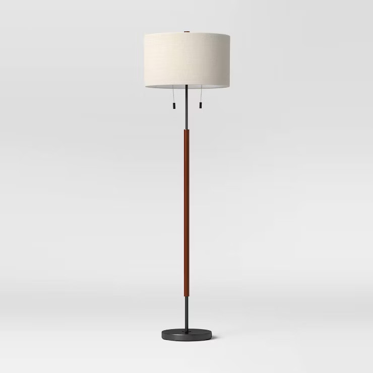 Cut Off Base Floor Lamp Black - Threshold™ | Target