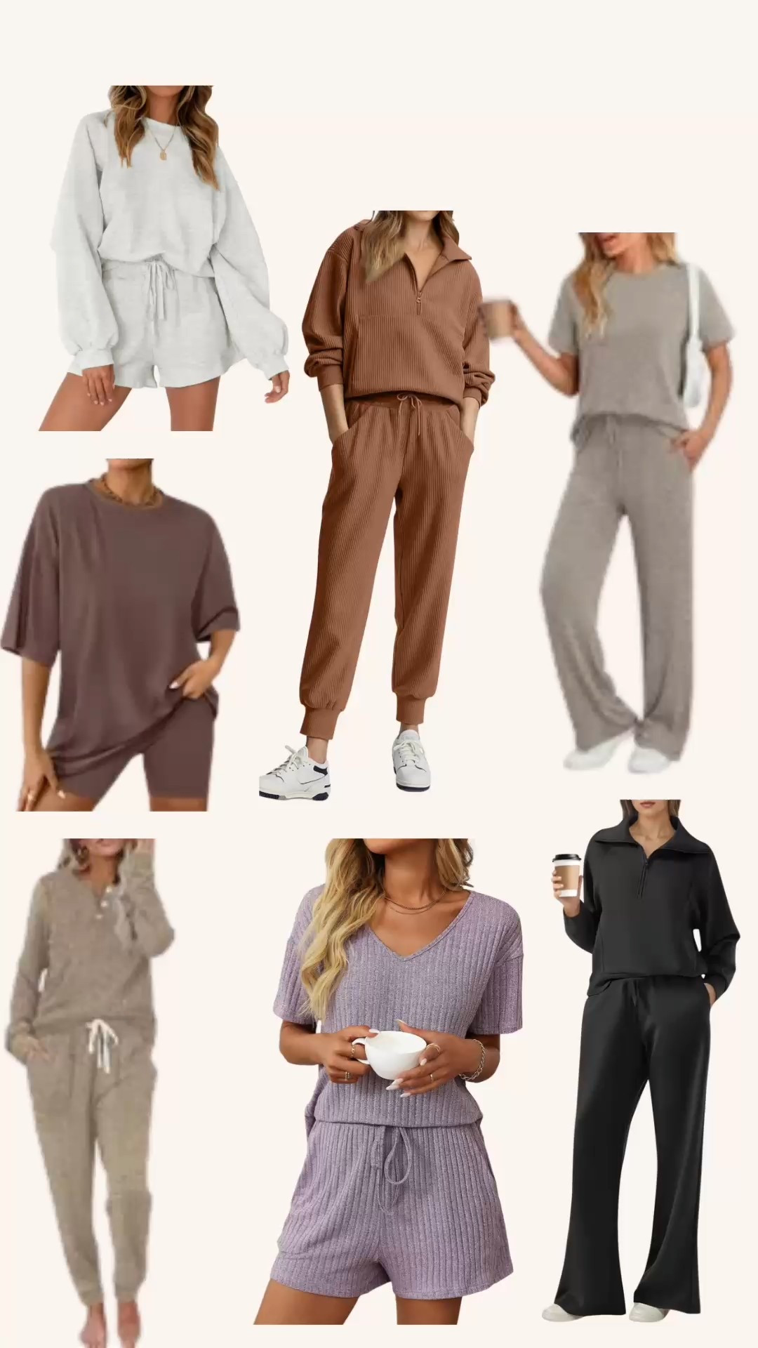 Cozy + cute = the ultimate combo ✨ These matching lounge sets are perfect for relaxing at home or running errands in style. Affordable, comfy, and chic — a total win! #loungeset

Cozy Travel outfit, cozy set, outfits for travel, outfits for flying, airport ready outfits, matching sets, loungewear  

#matchingsets #walmartfashion #loungewear #momstyle #everydaystyle #neutralsets 

#LTKmomlife #LTKFindsUnder50 #LTKMidsize
