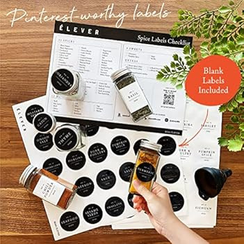 Amazon.com | Spice Jars with Label, Glass Spice Jars Glass Empty 4 oz Glass Jars with Lids, Spice... | Amazon (US)