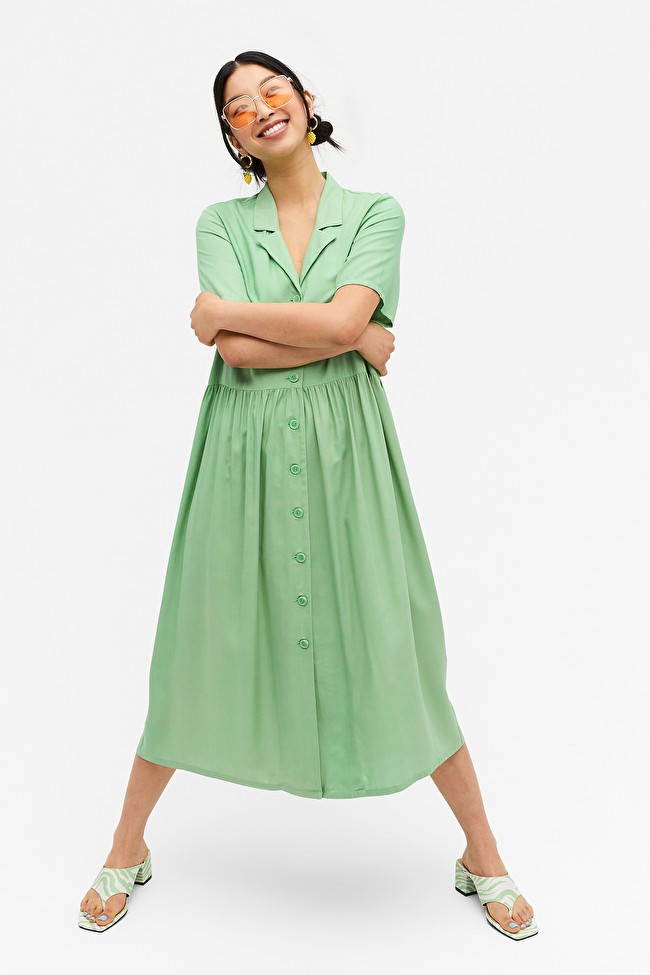 Maxi button-up dress | Monki