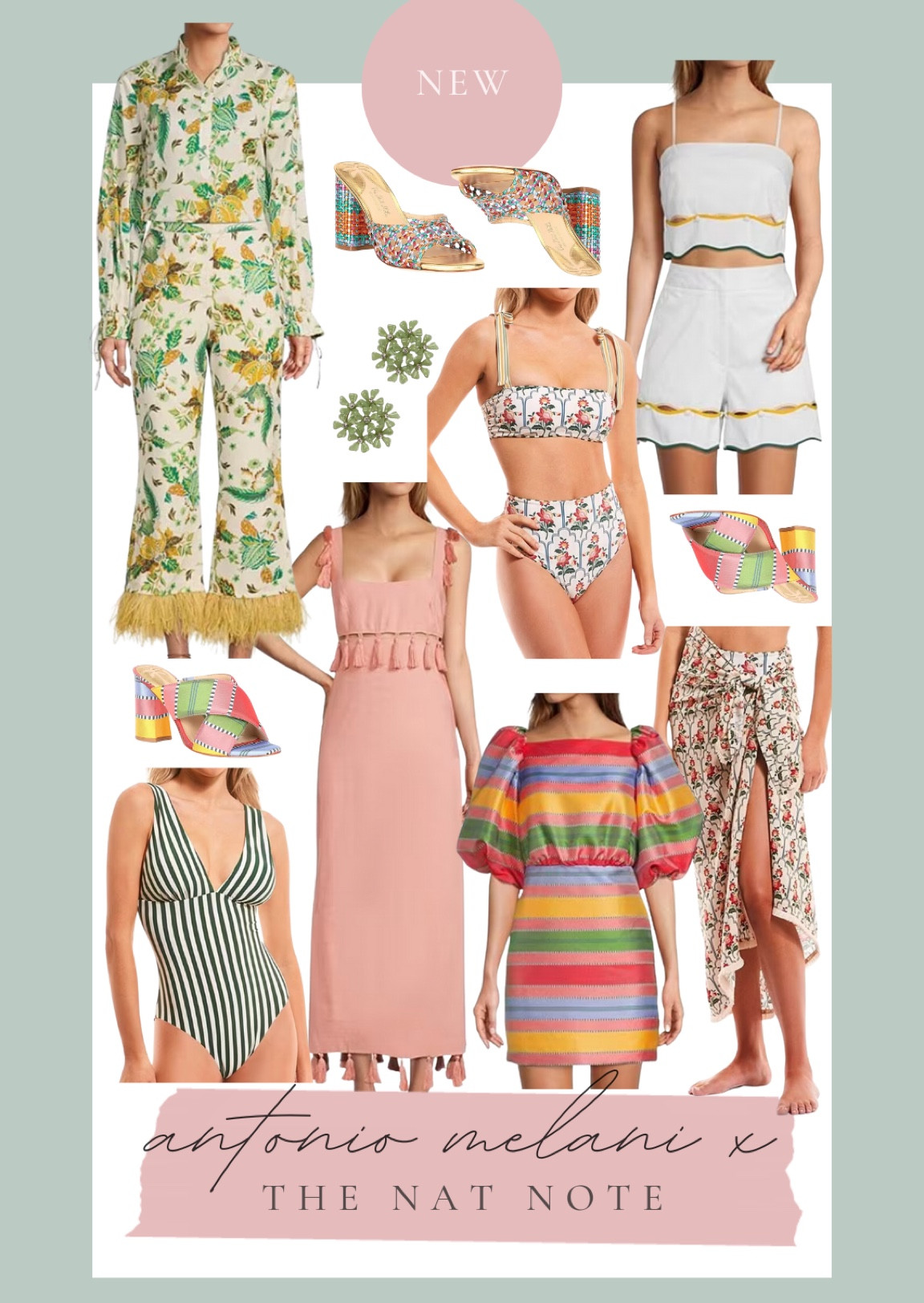 NEW Dillards Collection!! Antonio Melani x The Nat Note // these pieces are perfect for summer! I love the striped dress for a spring or summer wedding. The swimsuits are so adorable, and the white matching set would be perfect for a bride to wear.

#LTKFind #LTKSeasonal #LTKshoecrush