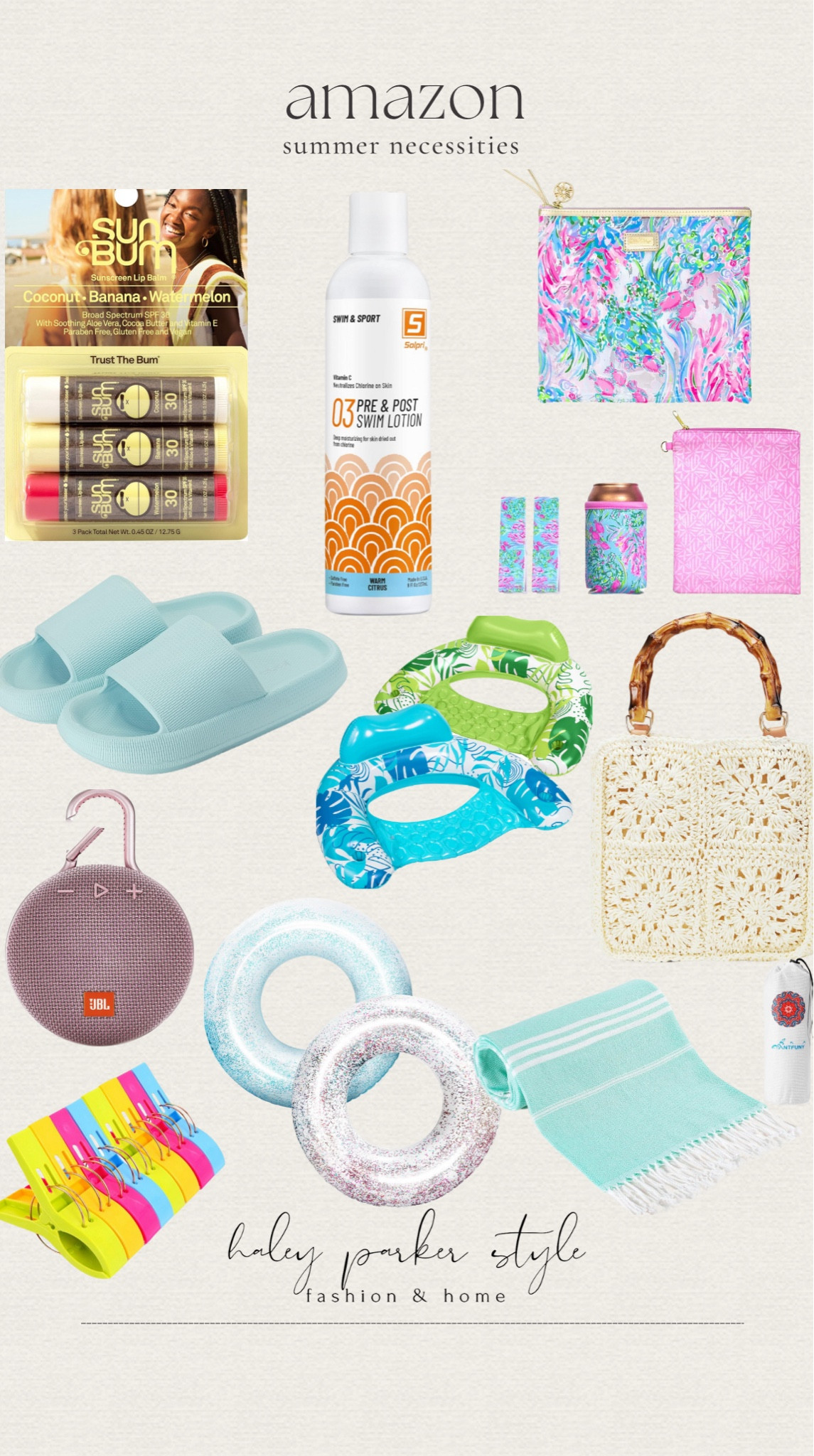 Summer necessities, all from Amazon.



Chapstick, sandals, summer bag, water proof speaker small, pool floats, towel clips, towels, pool bag bags

#LTKfindsunder100 #LTKswim #LTKfindsunder50