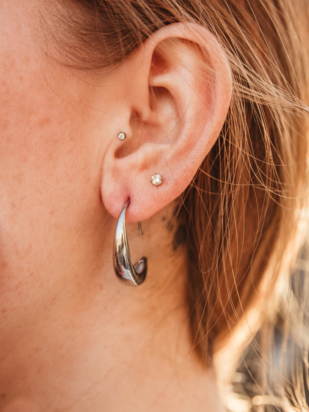 Crescent Moon Threader Drop Earrings | Joffa Marketplace