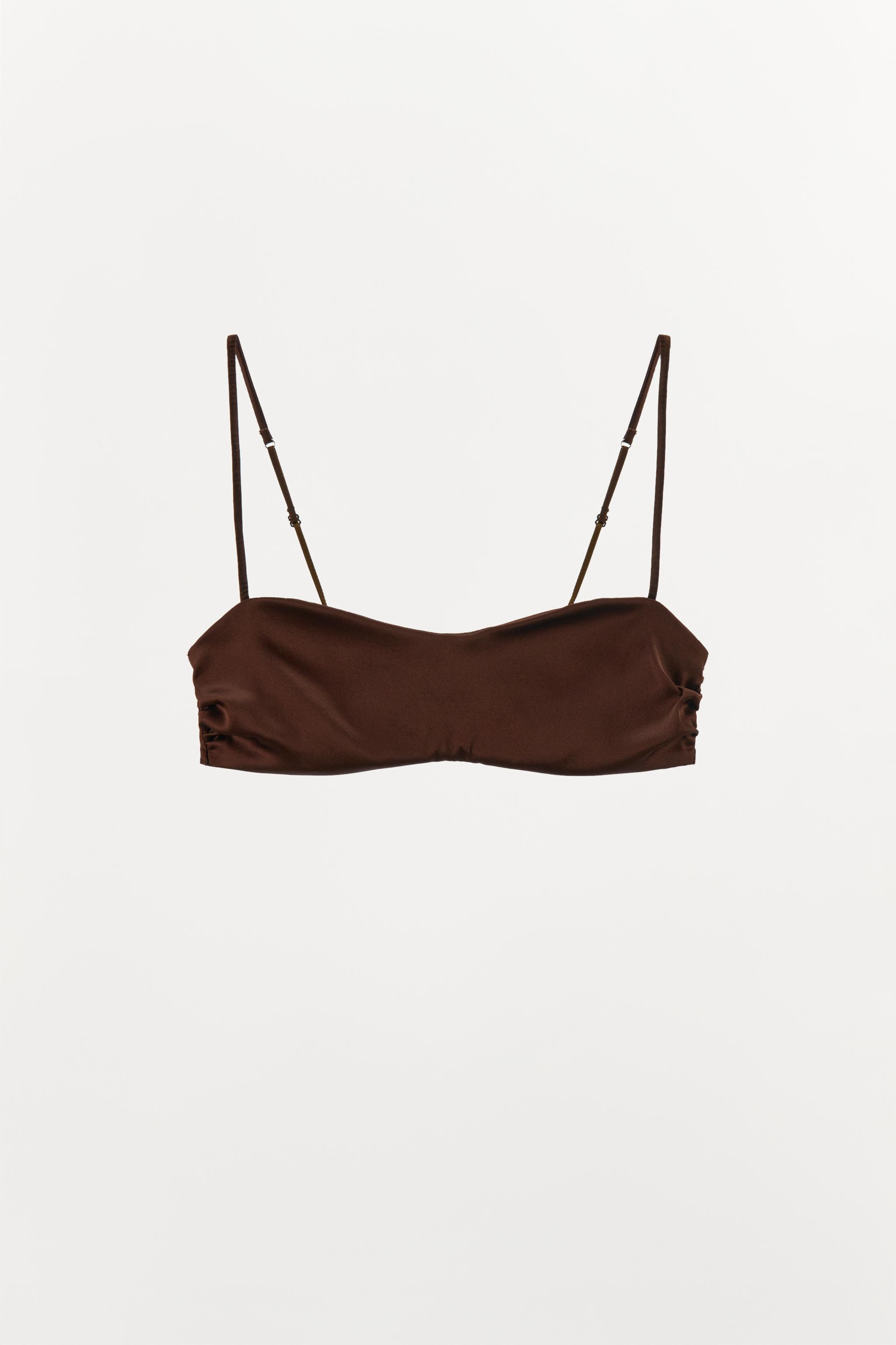 LIMITED EDITION SILK BANDEAU BRALETTE | Zara UK