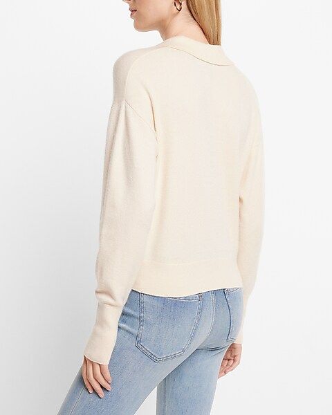 Ultra Soft Collared V-neck Sweater | Express
