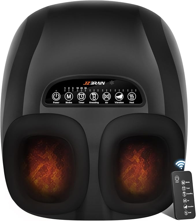 Shiatsu Foot Massager Machine with Heat : Deep Kneading Foot Massager with Vibration & Compressio... | Amazon (US)