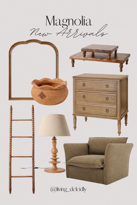 New arrivals at Magnolia✨

Mirror | Decorative Bowl | Wood Riser | Blanket Ladder | Table Lamp | Nightstand | Armchair

#LTKHome