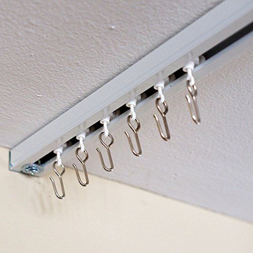 RoomDividersNow Ceiling Track Set - Small, For Spaces 3ft - 6ft Wide (White) | Amazon (US)