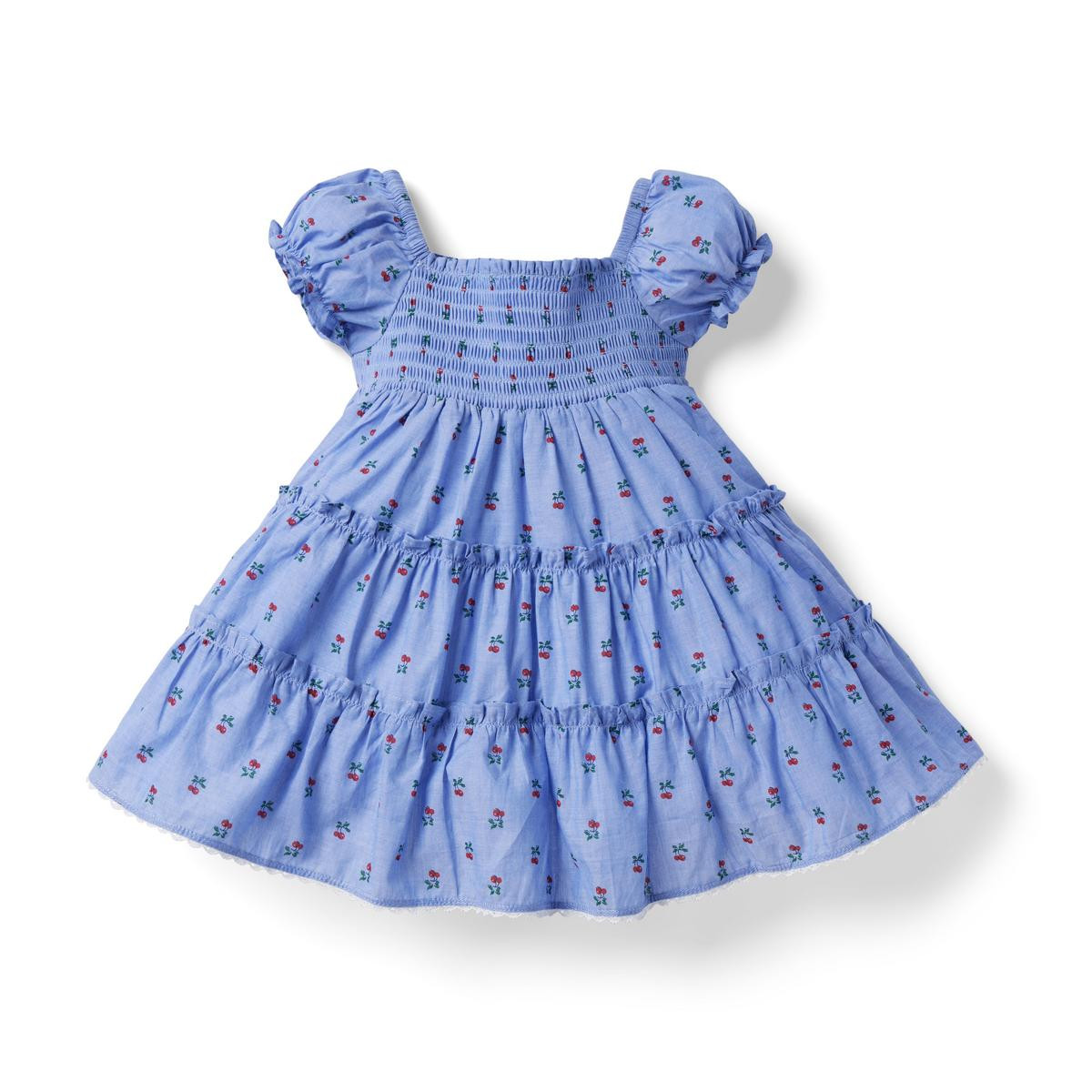 The Abigail Cherry Smocked Baby Dress | Janie and Jack
