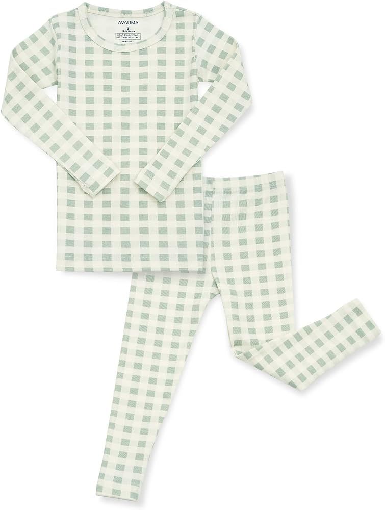 AVAUMA Baby Boys Girls Pajama Set 6M-7T Kids Cute Toddler Snug fit Pattern Design Pjs Cotton Slee... | Amazon (US)