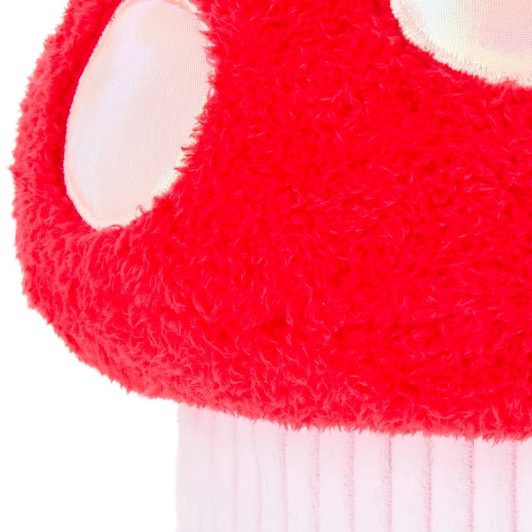 Plush Mushroom Basket, Red and White, 10.5" x 9", Easter by Way To Celebrate | Walmart (US)