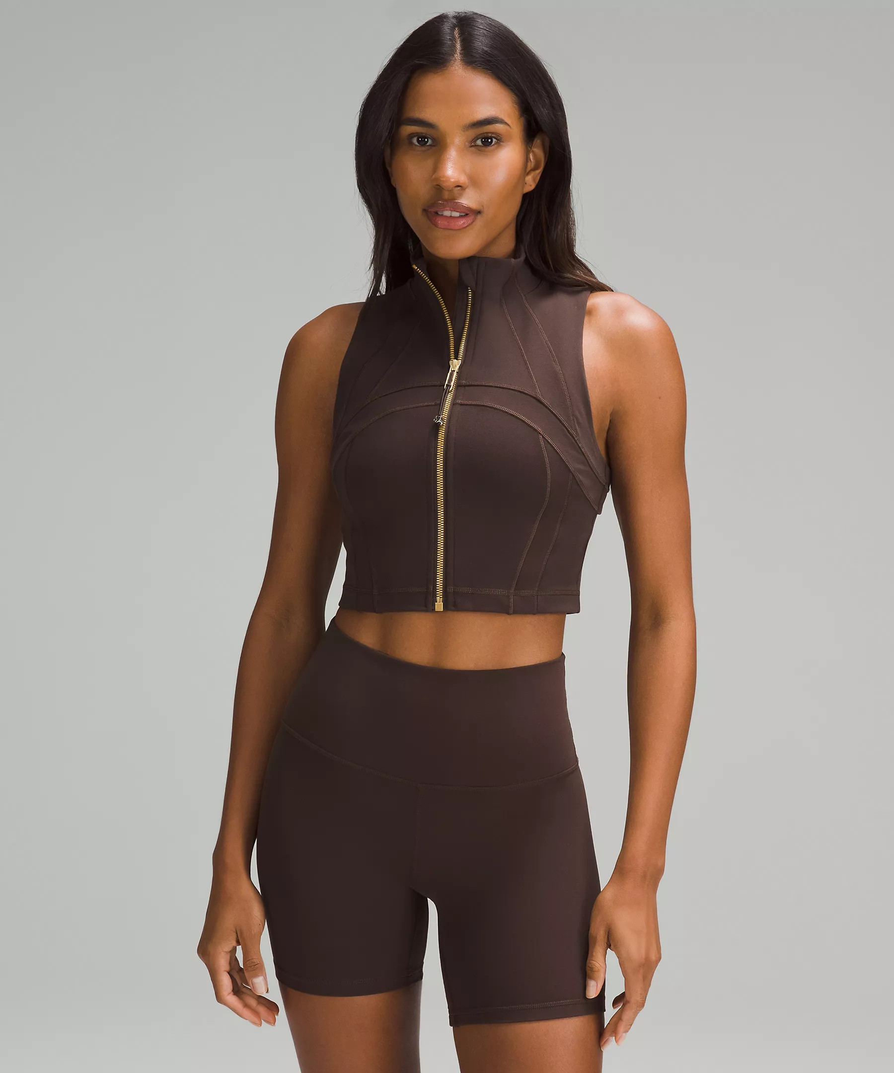 Define Cropped Full-Zip Tank Top | Lululemon (US)