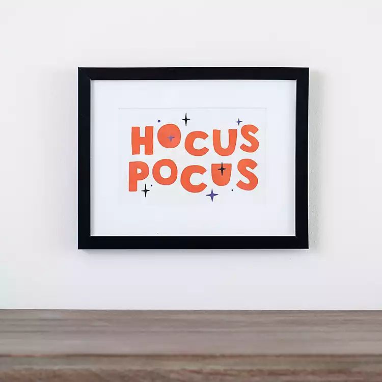 New! Hocus Pocus Halloween Framed Wall Plaque | Kirkland's Home