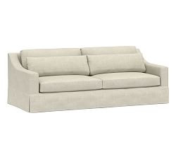 York Slope Arm Deep Seat Slipcovered Sofa (60"-108") | Pottery Barn (US)