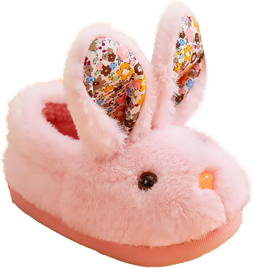 Kids Slippers House Slippers Bedroom Home Slippers Toddler Boys Girls Bunny Furry Shoes Indoor Ho... | Amazon (US)