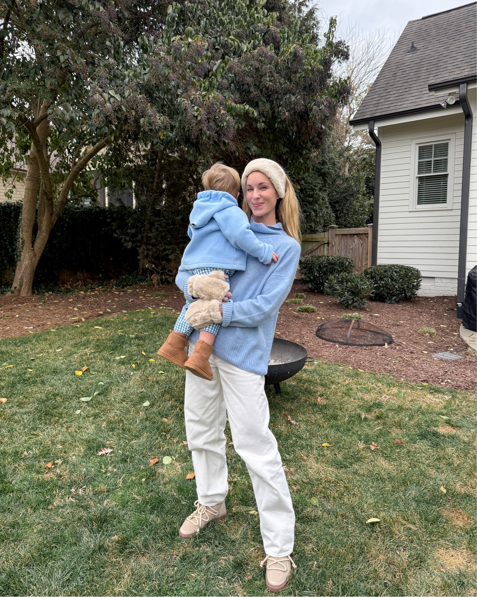 S sweater, 25 jeans, boots run about .5 size small, his boots and coat are TTS 

#LTKSeasonal #LTKootd #LTKmomlife