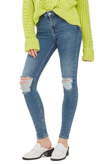 Women's Topshop Jamie Rip High Waist Skinny Jeans | Nordstrom