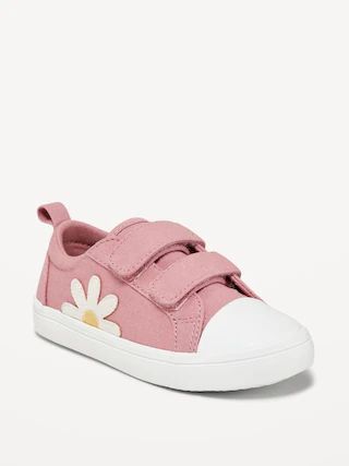 Canvas Double-Strap Sneakers for Toddler Girls | Old Navy (US)