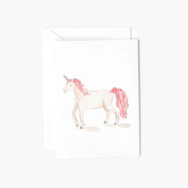 unicorn mini enclosure notecard | Emily Lex Studio