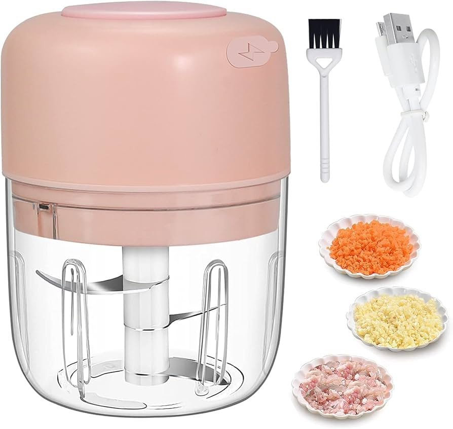 FUHUIM Mini Electric Garlic Chopper, mini chopper food processor Fits for Cutter Vegetables/Meat ... | Amazon (US)