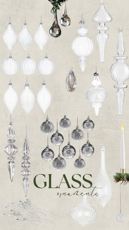 Glass ornaments 💎✨

#LTKstyletip #LTKHoliday #LTKSeasonal