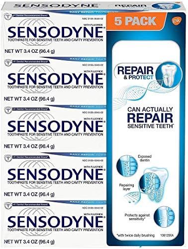 Sensodyne 980066854 Repair and Protect 5 Pack/ 3.4 oz, Shape | Amazon (US)