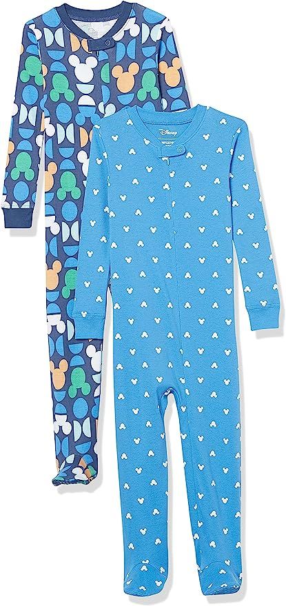 Amazon Essentials Baby Disney Star Wars Marvel Snug-Fit Cotton Footed Pajamas | Amazon (US)