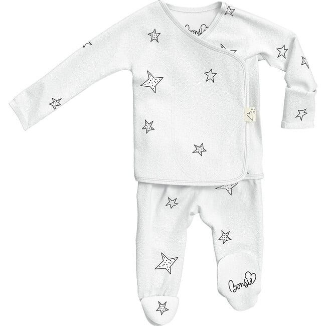 Bonsie Baby Footie, Stars (Prints, Size New Born) | Maisonette | Maisonette