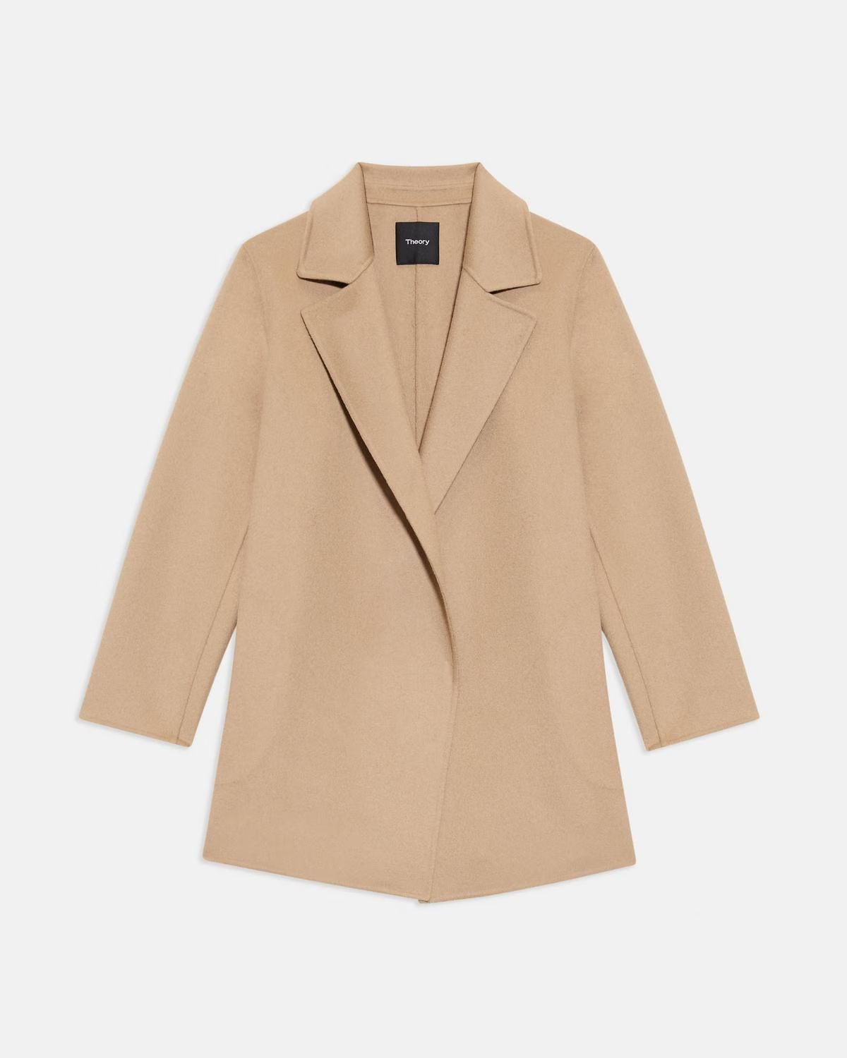 Clairene Jacket Theory, Camel Coat, Camel Wool Coat, Camel Coat Women, Short Camel Coat | Theory