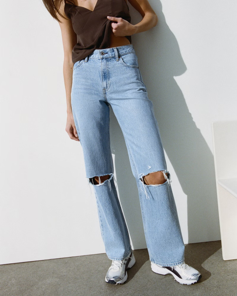 High Rise Loose Jean | Abercrombie & Fitch (US)