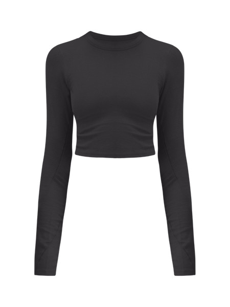 Hold Tight Straight-Hem Cropped Long-Sleeve Shirt | Women's Long Sleeve Shirts | lululemon | Lululemon (US)