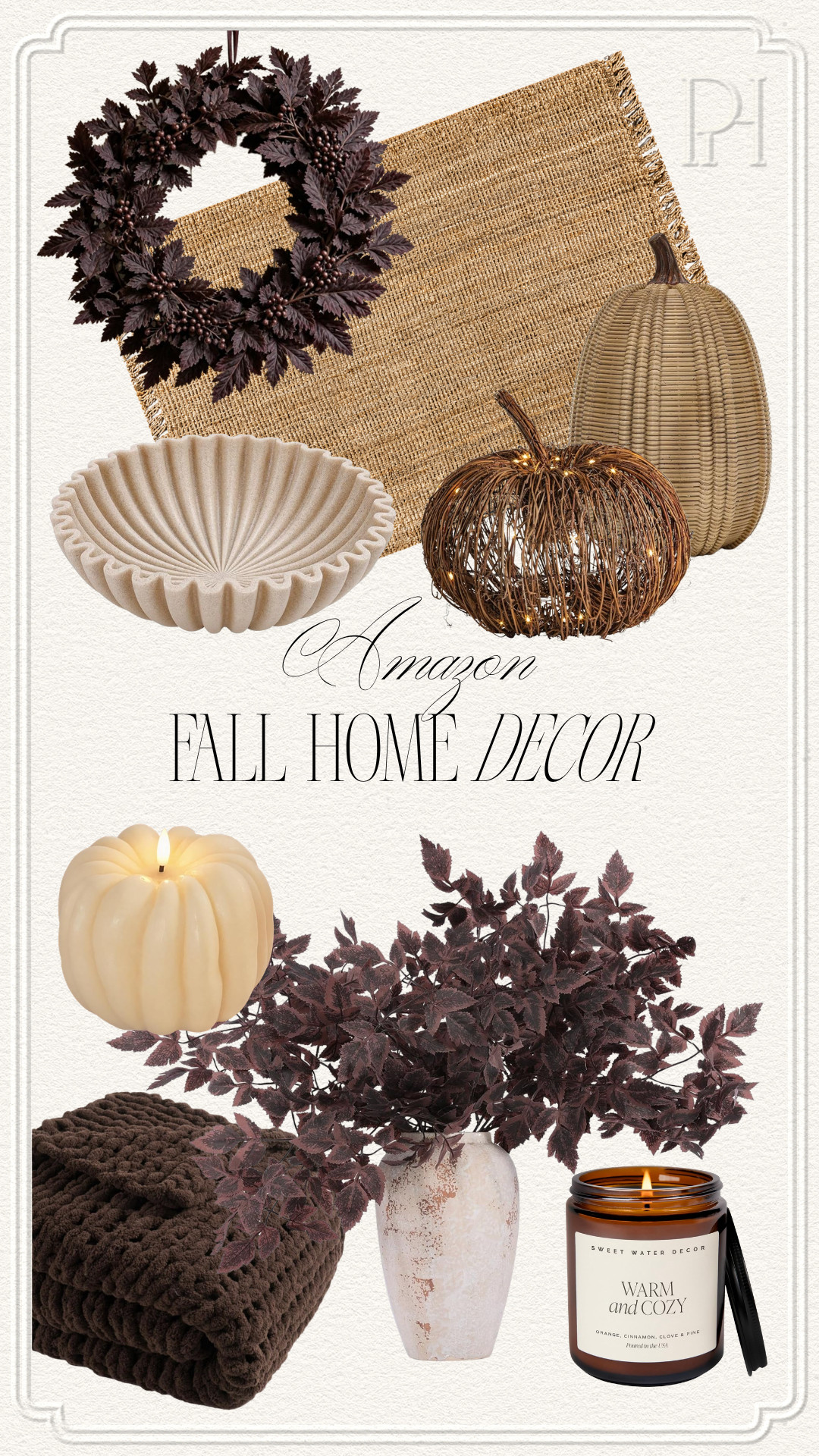 The cutest Amazon finds for the fall home!

fall decor, fall accents, home decor, fall wreath, fall florals, fall stems, fall leaves, jute rug, fall front porch, decorative bowl, pumpkin candle, fall candle, woven pumpkins, neutral home, pumpkin decor, scalloped bowl, ruffled bowl, neutral bowl, home accents, brown blanket, throw blanket, burgundy stems 

 #LTKSeasonal #LTKHome