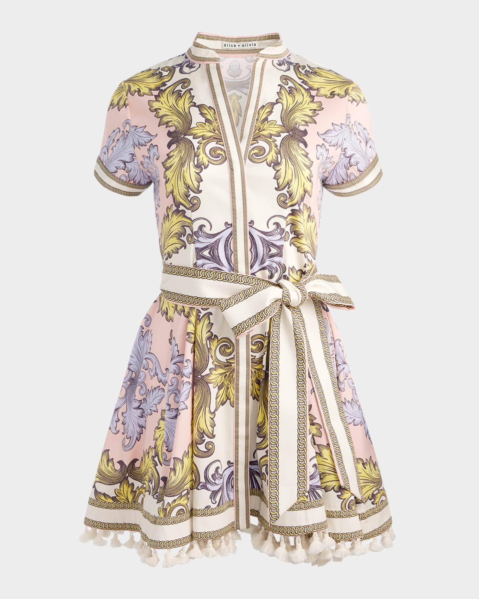 Lucy Short-Sleeve Mini Shirtdress | Neiman Marcus
