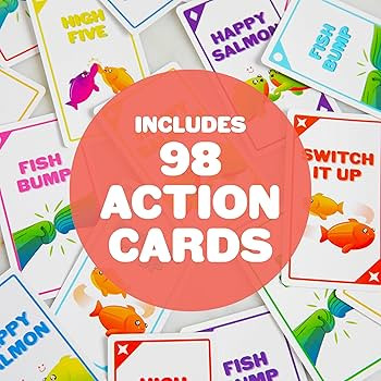 Happy Salmon by Exploding Kittens - 3-8 Players - Ages 6+ - 90 Second Rounds - Easy to Learn Quic... | Amazon (US)