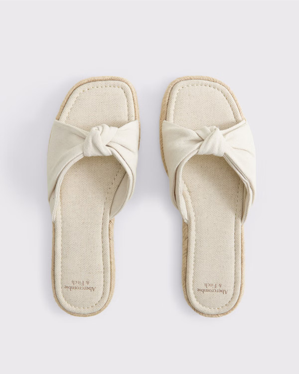 Women's Espadrille Slide Sandals | Women's Shoes | Abercrombie.com | Abercrombie & Fitch (US)