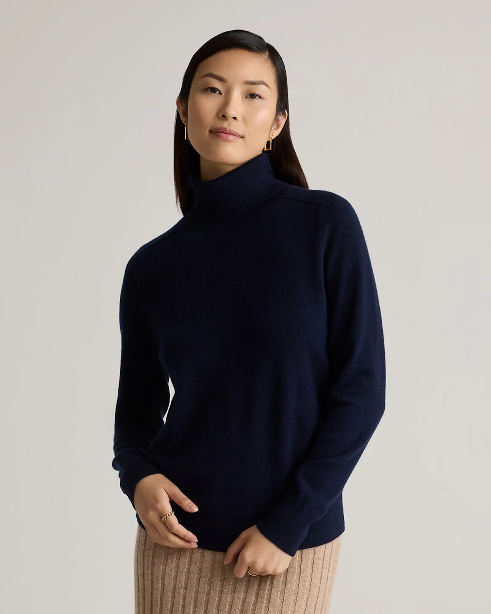 Cashmere Turtleneck Sweater | Quince in True Navy | Quince
