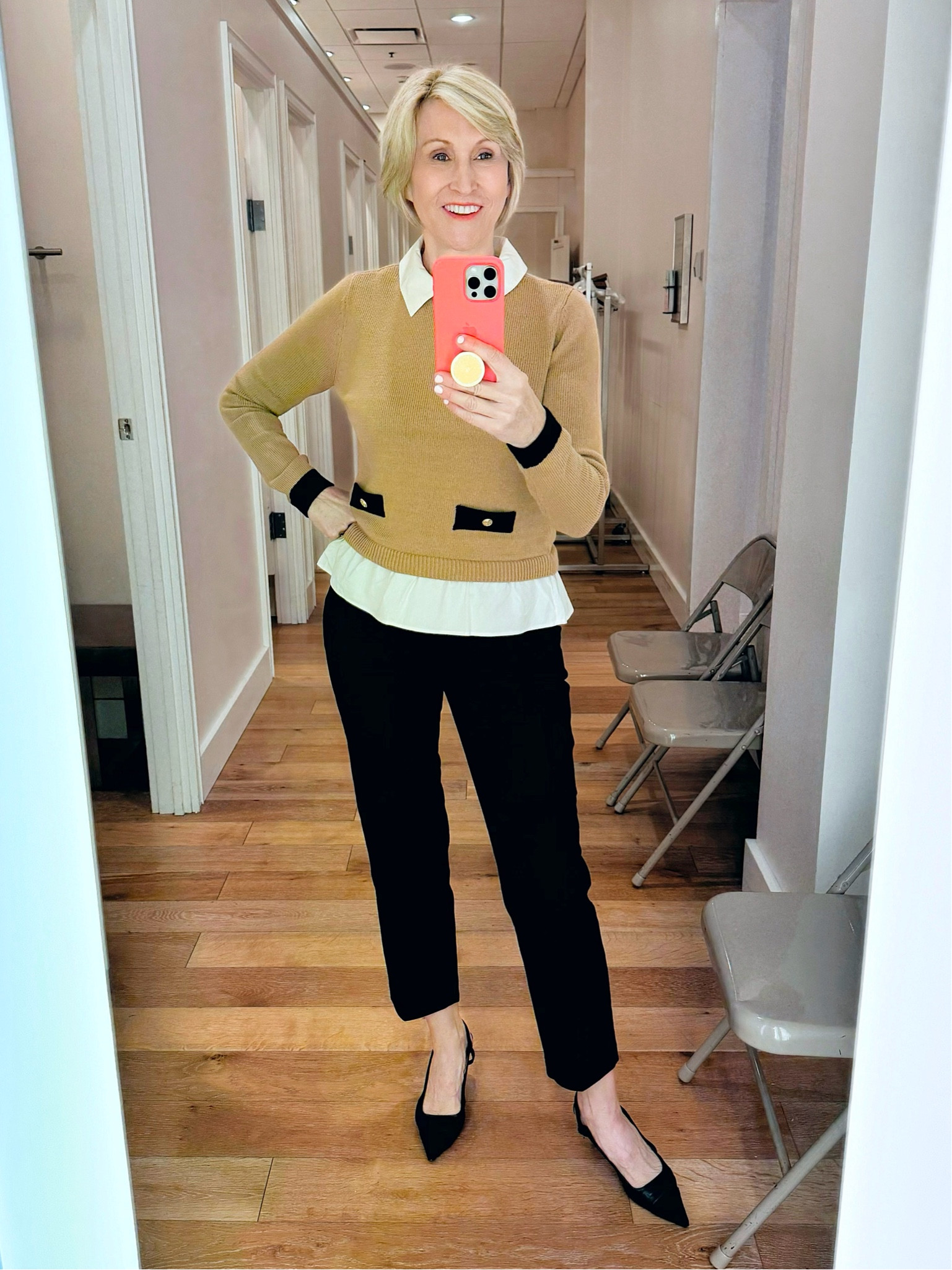 Is it’s a shirt or is it a sweater? This mixed-media top is a single garment and a handy one at that.
Layering also helps upscale a casual sweater. This was a great find!
🖤Scroll down to shop and follow for more


#LTKOver40 #LTKSeasonal