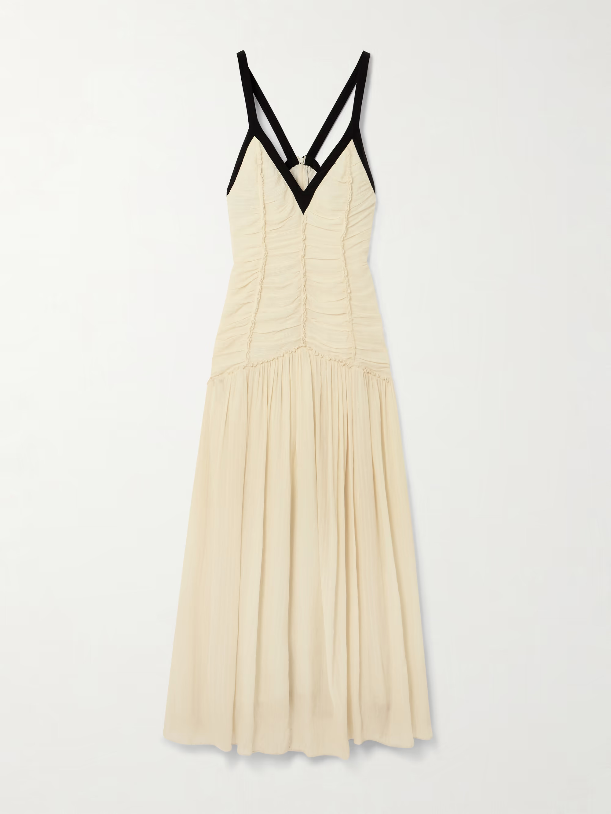 Tatum bow-embellished ruched crepon midi dress | NET-A-PORTER (UK & EU)