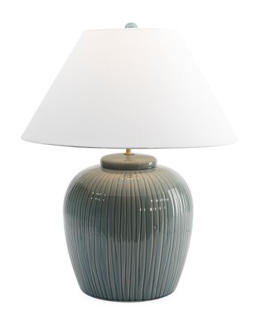28in Ceramic Pot Table Lamp | TJ Maxx
