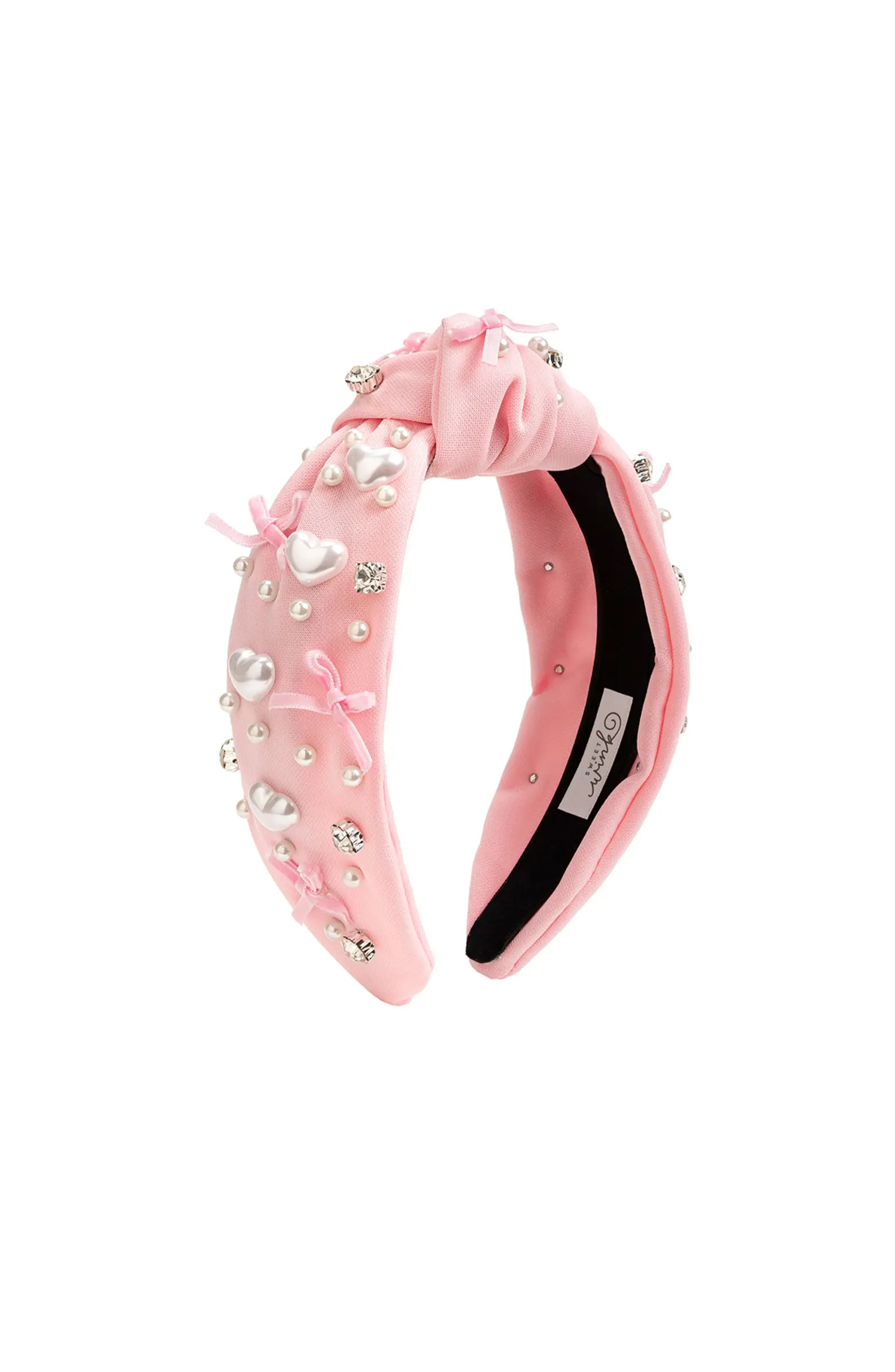 Pearl Heart Gemstone Headband | Nordstrom